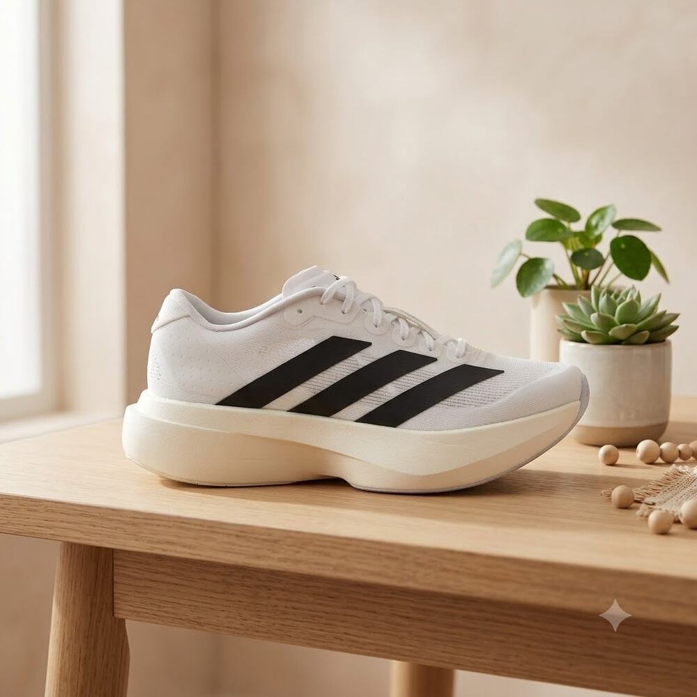 NWT Adidas Women's Adizero Evo SL W FTWR whiteCore Black/FTWR White 8.5 US